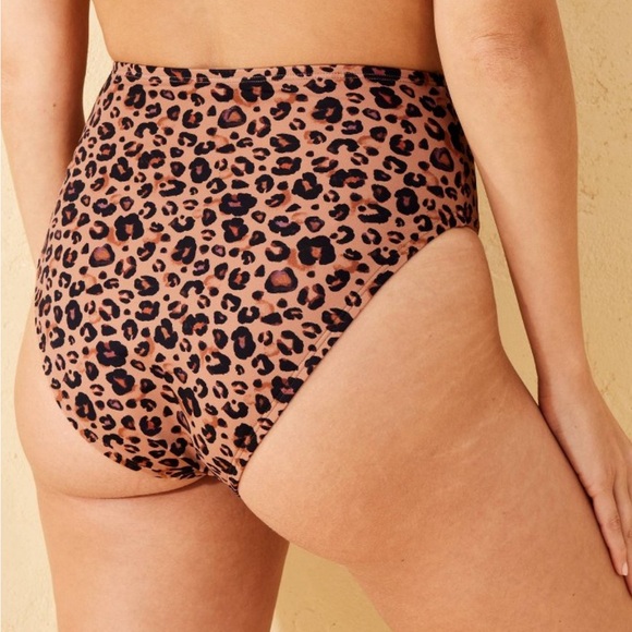 NWT Shade & Shore High Waisted High Leg Cheeky Bilini Bottoms - Picture 2 of 8